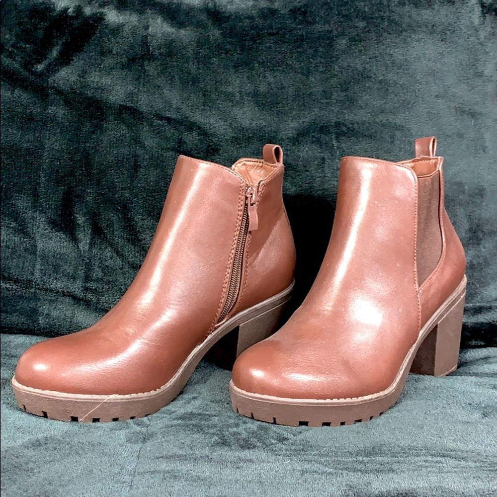 Brown booties